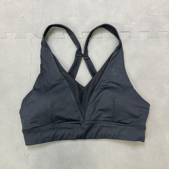 ZYIA ActiveBlack Adjustable Mesh Sports Bra Size Medium FS Benefits Charity - Picture 5 of 10